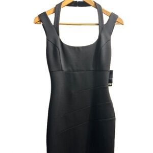 Guess Black Sleeveless Mini Dress with Wide Straps